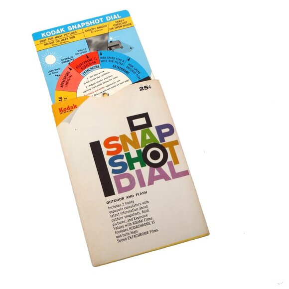 Vintage KODAK Snapshot Dial Photo Flash Exposure Dial Guide & Tips Ephemera - Picture 2 of 9